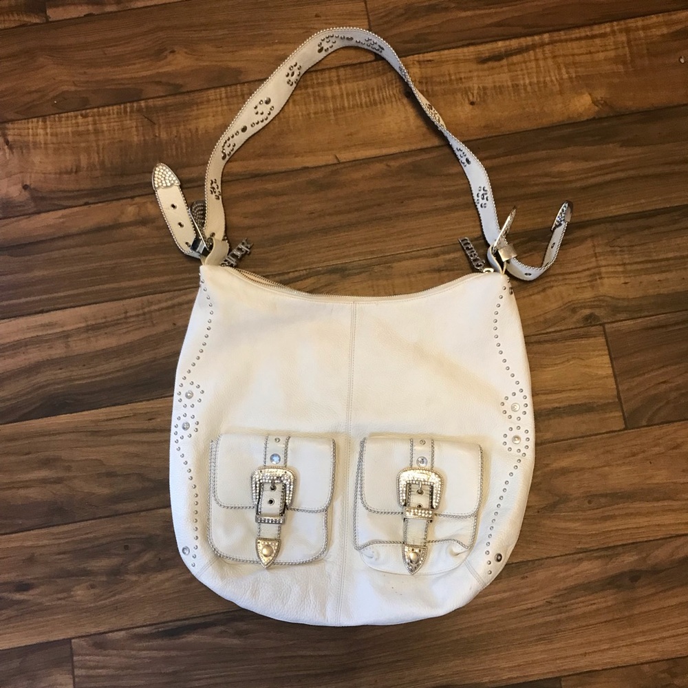 Charm And Luck White Purse 17”x15”